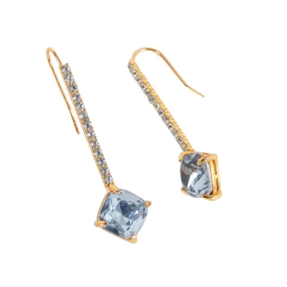 Blue Brooke Crystal Drop Earring
